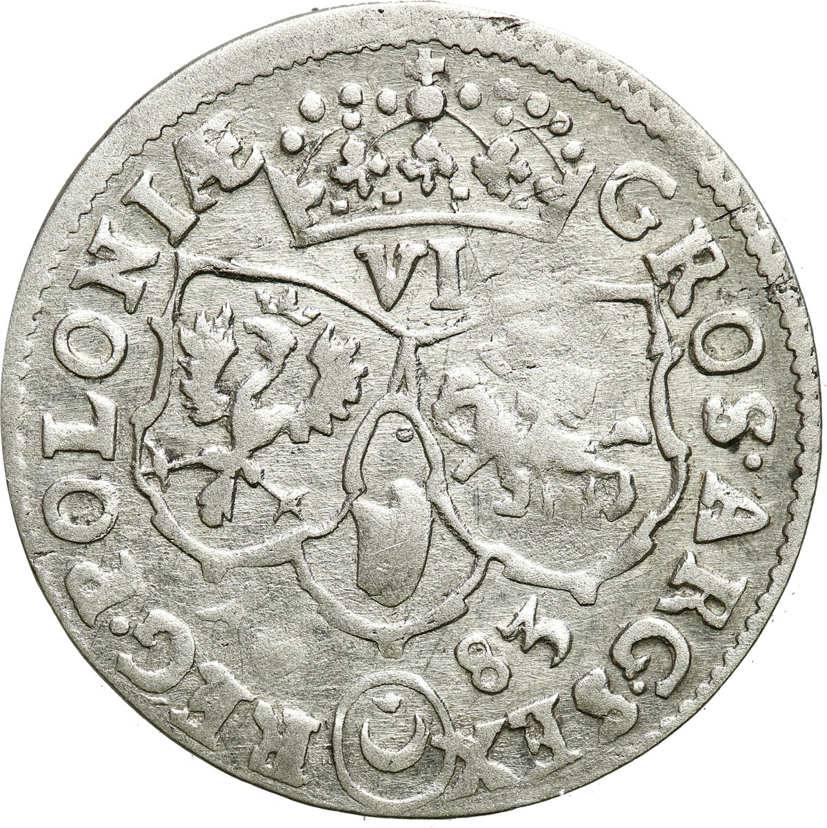 Jan III Sobieski. Szóstak (6 groszy) 1683 TLB, Bydgoszcz - Leliwa